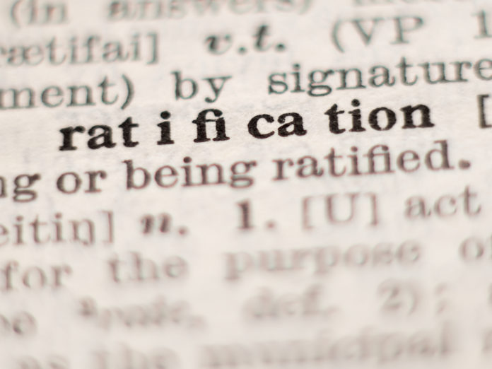 What Is The Official Definition Of Ratification